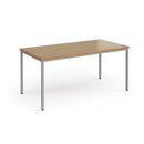 Flexi 25 square table with 800mm depth - Oak
