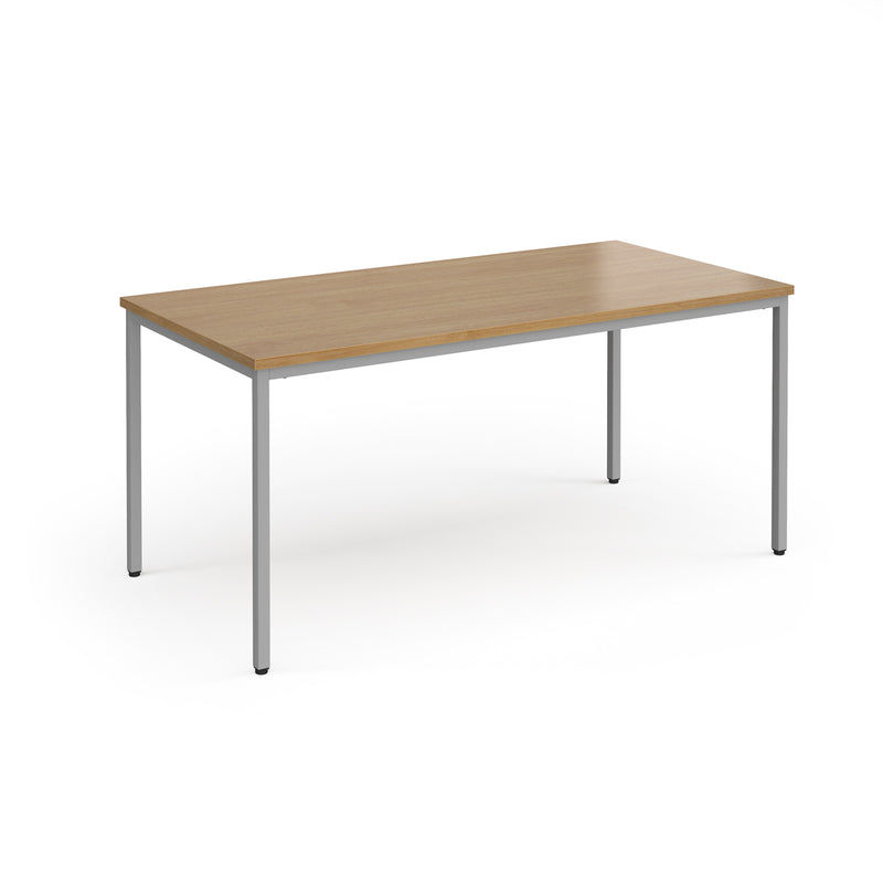 Flexi 25 square table with 800mm depth - Oak