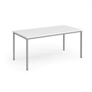 Flexi 25 square table with 800mm depth - White