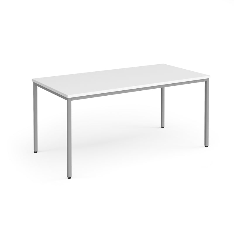 Flexi 25 square table with 800mm depth - White