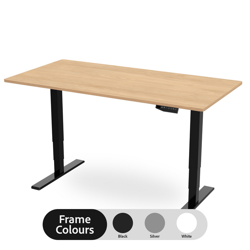 R800 Sit Stand Desk with Premium Dual Motor - Maple Top