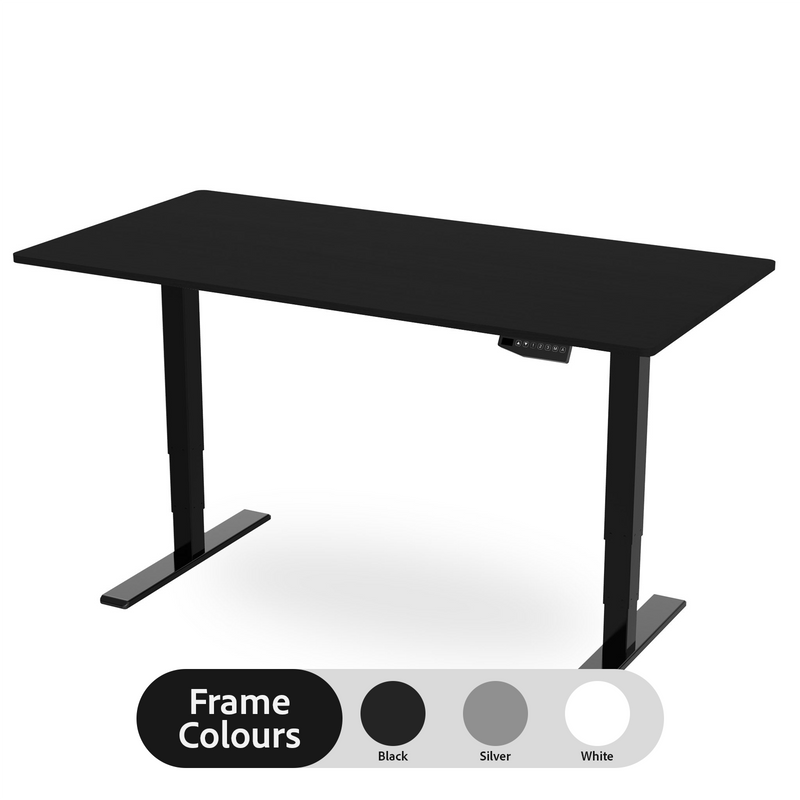 R800 Sit Stand Desk with Premium Dual Motor - Black Top