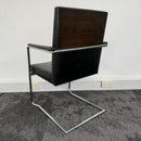 Used William Hands Black Leather Boardroom Chairs