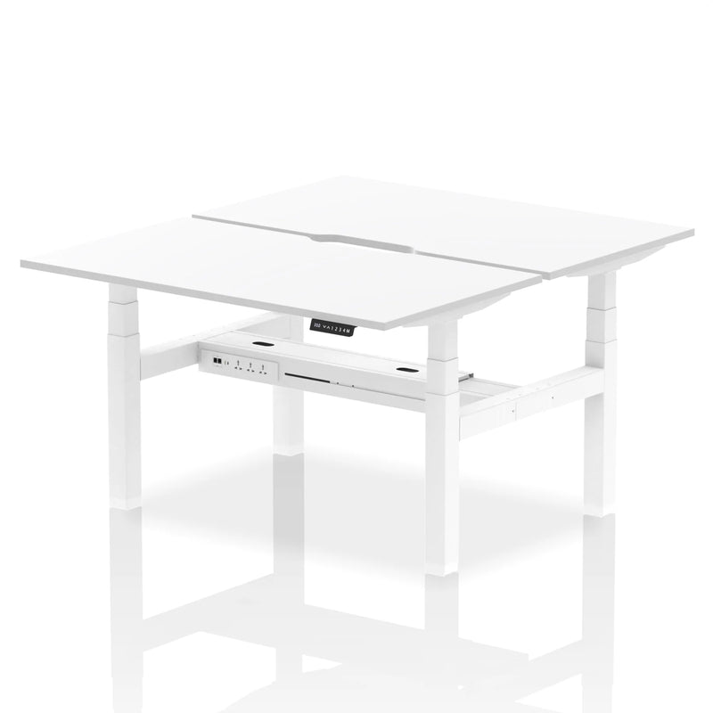 Adjustable Computer Bench Height Adjustable Bench Desks with Integrated Power