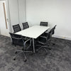 Used Herman Miller Abak Meeting Table & 6 Eames Style Meeting Chairs
