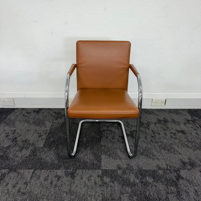 Used Vitra Visasoft In Tan Leather