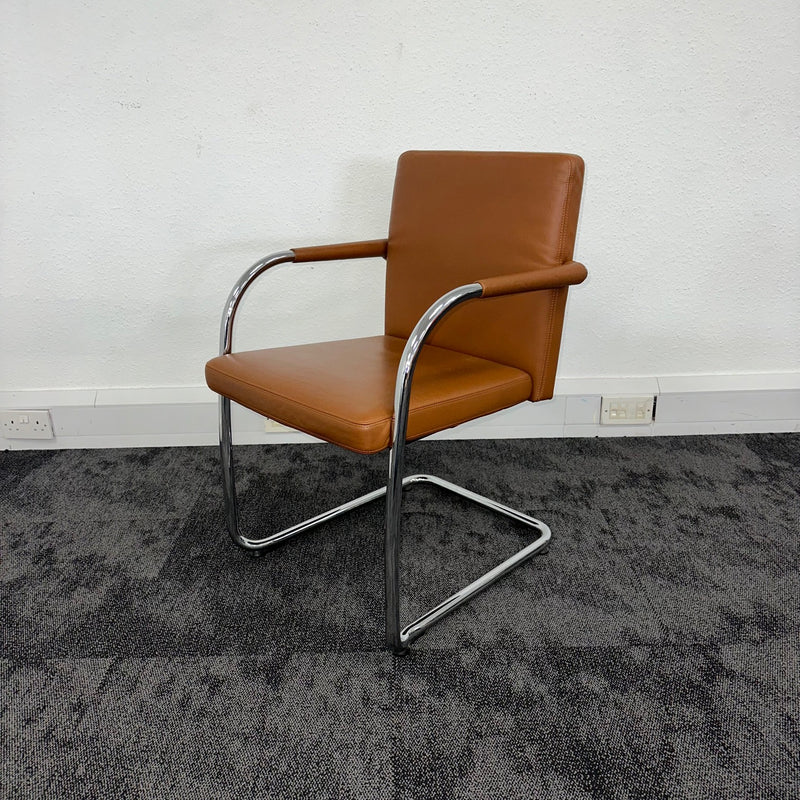 Used Vitra Visasoft In Tan Leather