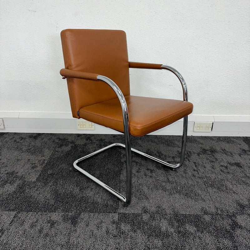 Used Vitra Visasoft In Tan Leather
