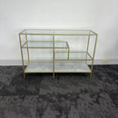 Used Brass & Glass Side Unit