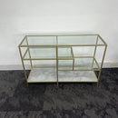 Used Brass & Glass Side Unit