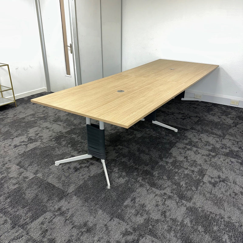 Used Light Oak Meeting Table