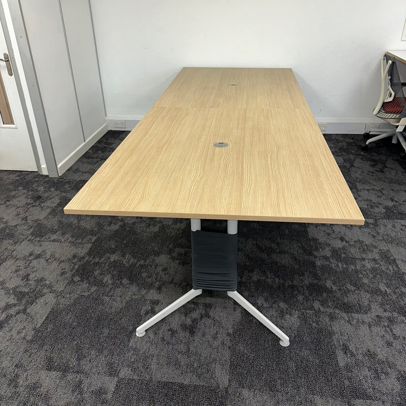 Used Light Oak Meeting Table
