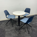 Used Meeting Set With Power & Boss Saint Swivel Chairs