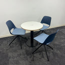 Used Meeting Set With Power & Boss Saint Swivel Chairs