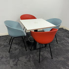 Used Hay Meeting Table Bundle With Power