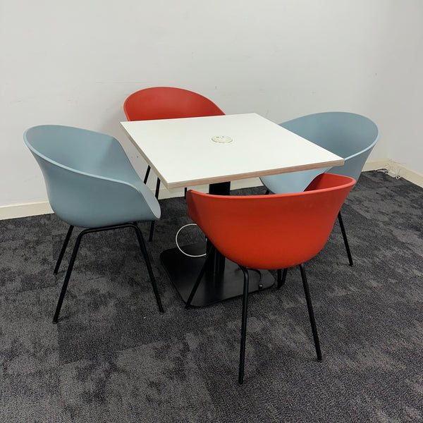 Used Hay Meeting Table Bundle With Power