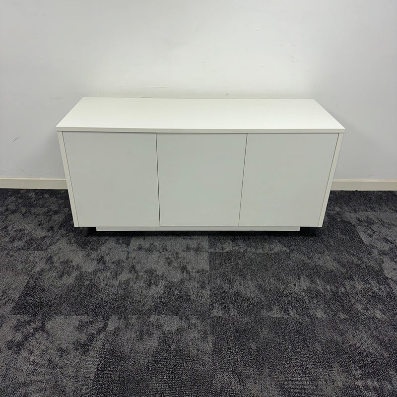 Used White 3 Door Credenza