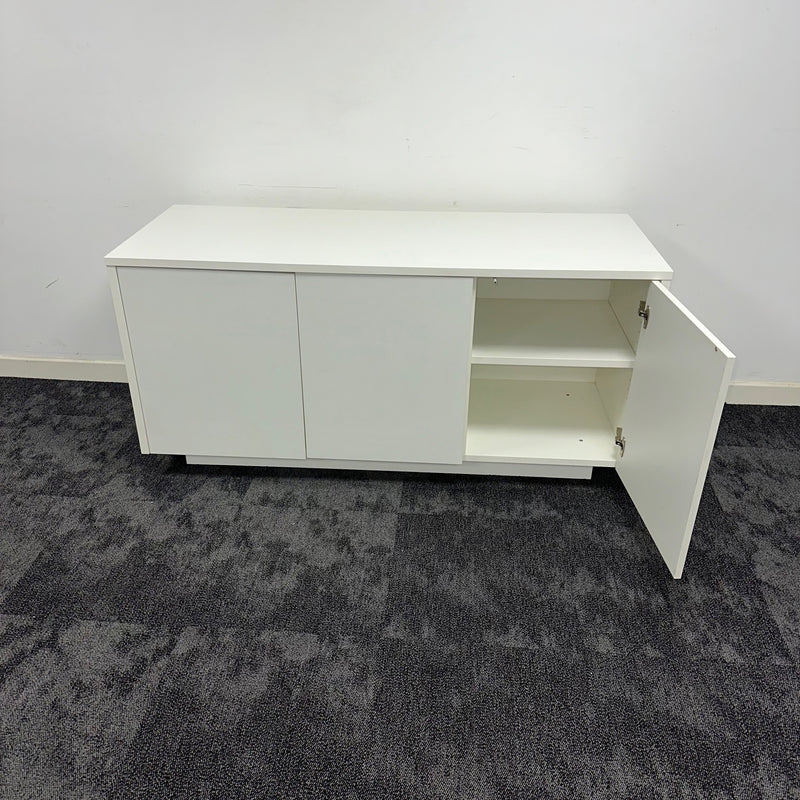 Used White 3 Door Credenza