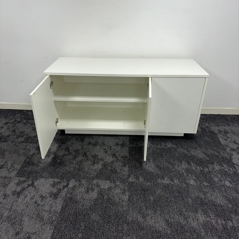 Used White 3 Door Credenza
