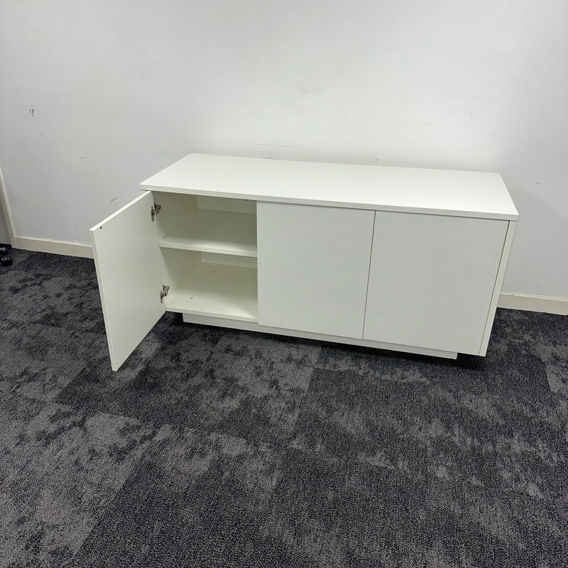 Used White 3 Door Credenza