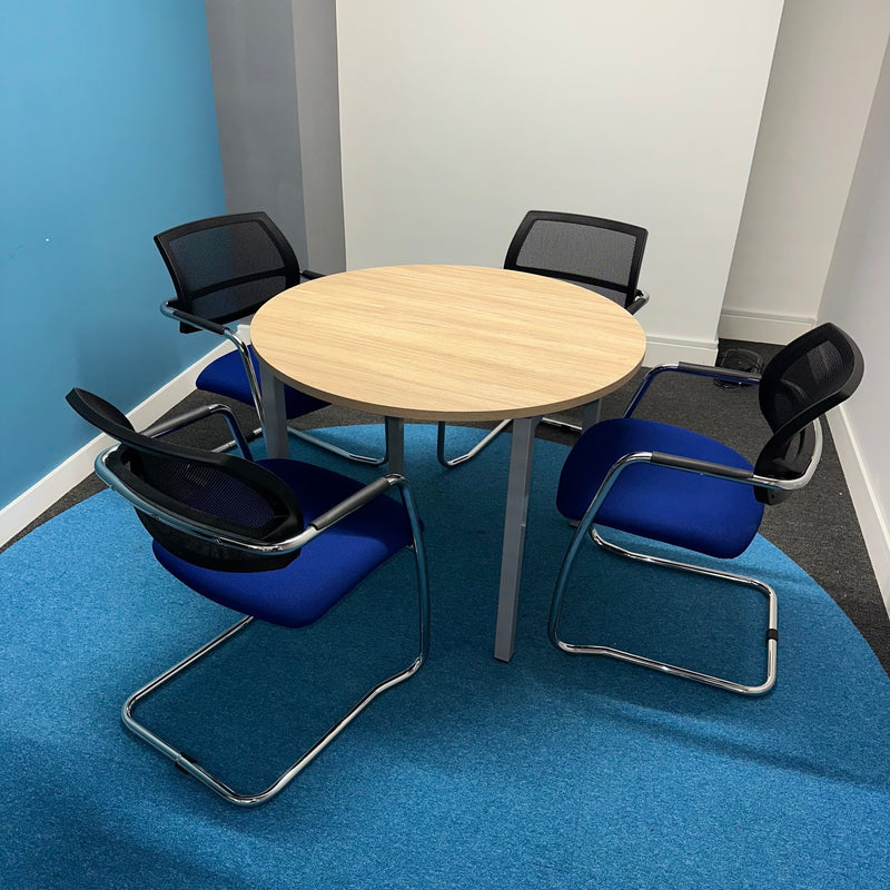 Used Meeting Table + 4 Meeting Chairs