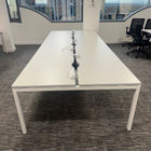 Used Nova Bench Desk with Desktop Power and Cable Trays - Available in Bank of 4,6,8