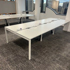 Used Nova Bench Desk with Desktop Power and Cable Trays - Available in Bank of 4,6,8