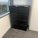 Used Black 4 Draw Steel Filing Cabinet