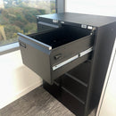 Used Black 4 Draw Steel Filing Cabinet