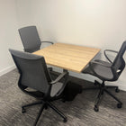 Used Mobili Branded Meeting Table Set with 3 Chairs