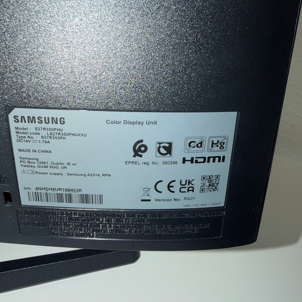 Used Samsung 27" Monitor