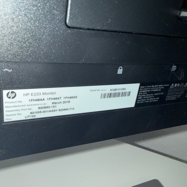 Used HP 23" Monitor