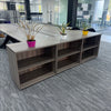 Used Large Grey Oak Credenza Bookcase