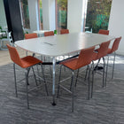 Used Vitra Ad Hoc High Table with Stools and Power