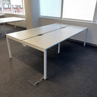 Used White Nova Bench Desk 1200x700 with Cable Tray