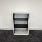 Used White Tambour Cupboard 1180 High