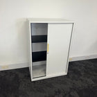 Used White Tambour Cupboard 1180 High