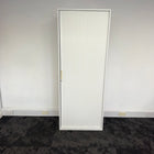Used White Tambour Cupboard 2070 High