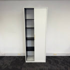 Used White Tambour Cupboard 2070 High