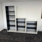 Used White Tambour Cupboard 2070 High