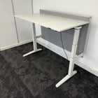 Used Steelcase Ology Height Adjustable Desk with Screen and Cable Tray
