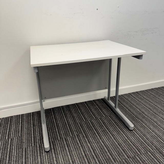 Used Space Saver Cantilever White Desk