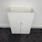 Used White Desk High Cupboard with Planter