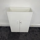 Used White Desk High Cupboard with Planter