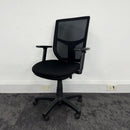 Used Adjustable Black Mesh Task Chair