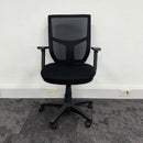 Used Adjustable Black Mesh Task Chair