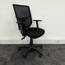 Used Adjustable Black Mesh Task Chair