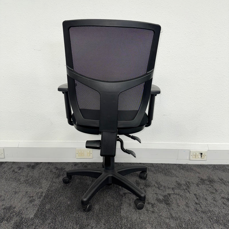 Used Adjustable Black Mesh Task Chair