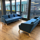 Used Walter Upholstered Wooden Leg 3 Seater Sofa