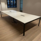 Used Herman Miller Large White Meeting Table